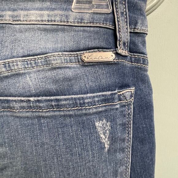 Kancan Size 7 27 Stretch Distressed Jeans Ankle Casual Skinny Dark Wash Womens - Picture 3 of 5